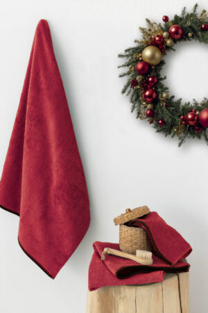 Σετ Πετσετες Towels Collection BROOKLYN RED