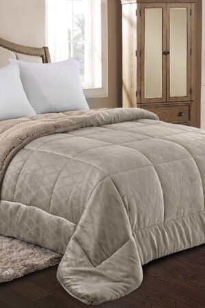 Κουβερτοπάπλωμα Μονό 820 Taupe Adam Home - Image 1
