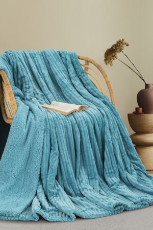 Κουβέρτα Fleece Υπέρδιπλη 400 Aqua 25 Adam Home