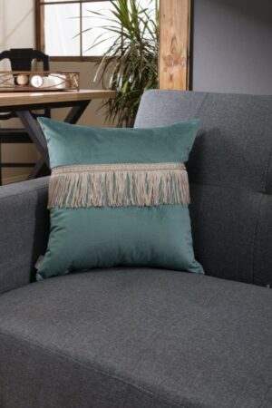 Μαξιλαροθήκη Velvet 15 Με Κρόσι - 45x45cm - Image 1