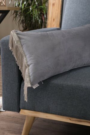 Μαξιλαροθήκη Velvet 11 Με Κρόσι (30x60cm) - 30x60cm - Image 1