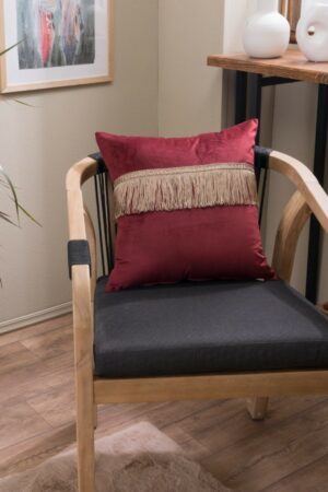 Μαξιλαροθήκη Velvet 10 Με Κρόσι - 45x45cm με γέμιση - Image 1