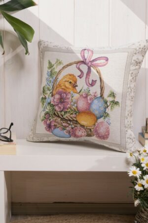 Μαξιλαροθήκη Clucky - 45x45cm με γέμιση - Image 1
