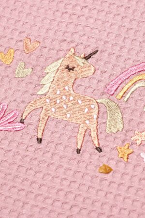 Βρεφικές Κουβέρτες Πικέ Κούνιας Unicorn Pink Adam Home - Image 2