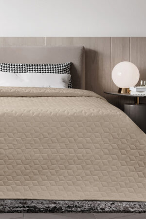 Κουβερλί Υπέρδιπλο Viva Olive Beige Adam Home - Image 1