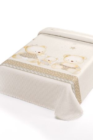 Βρεφικές Κουβέρτες Βελουτέ Αγκαλιάς Ster 663 Beige Belpla