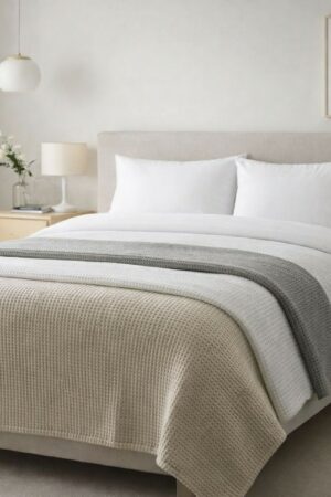 ΚΟΥΒΕΡΤΑ ΠΙΚΕ SANFORIZED ΜΟΝΗ 165Χ240 ADAM HOME - Cappuccino - Image 2