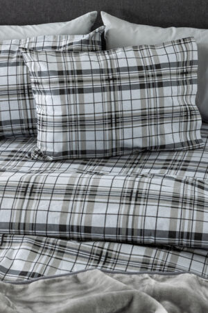 Σετ Μονά Σεντόνια Flannel Beauty 170x265 FB0249 Χωρίς Λάστιχο - Image 2