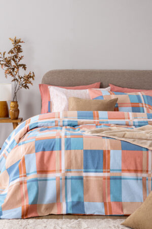 Σετ Παπλωματοθήκη Υπέρδιπλη Flannel Beauty 240x250 FB0250