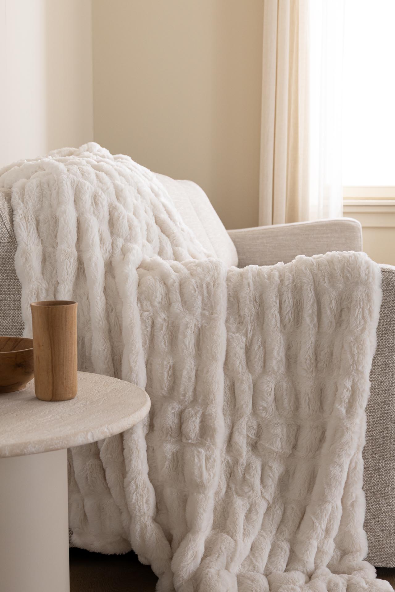 1060004 Ριχτάρι Relief Faux Fur (130x170) 430gsm & 180gsm mink φόδρα Royal Carpet - 130 x 170 cm