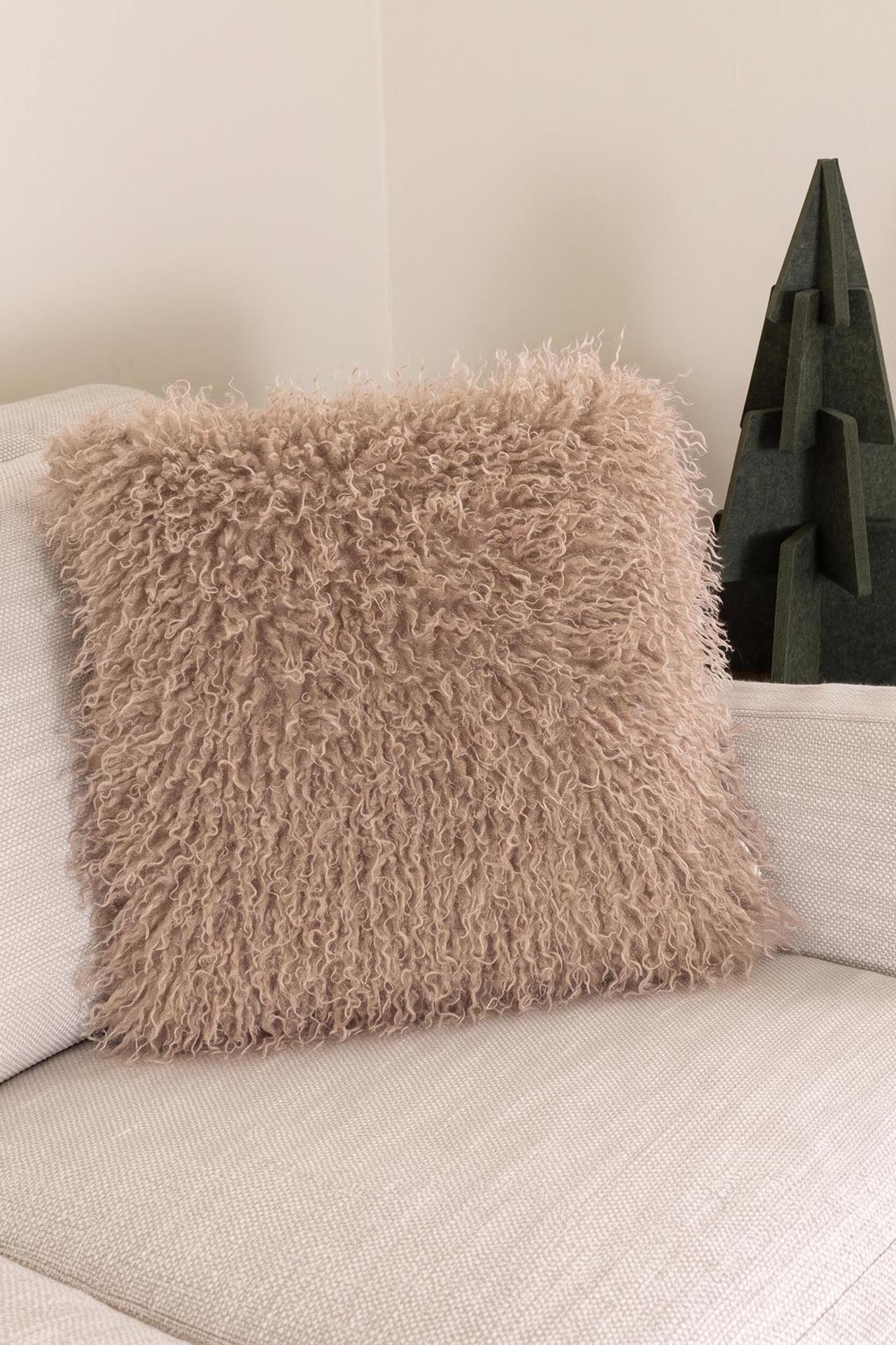1060011 Διακοσμητική Μαξιλαροθήκη Ease Faux Fur (45x45) 550gsm διπλής όψεως Royal Carpet - 45 x 45