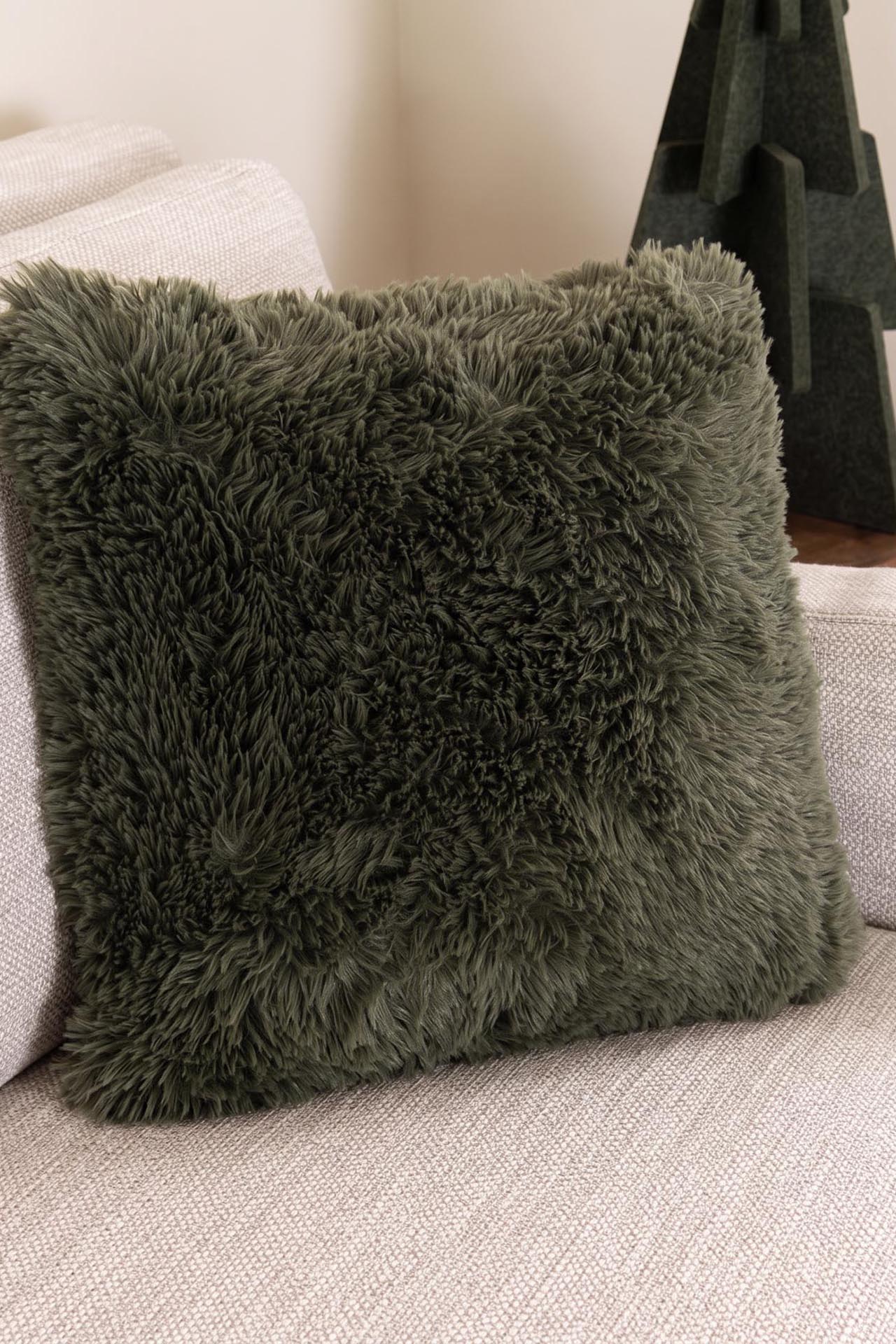 1060015 Διακοσμητική Μαξιλαροθήκη Homey Faux Fur (45x45) 450gsm διπλής όψεως Royal Carpet - 45 x 45